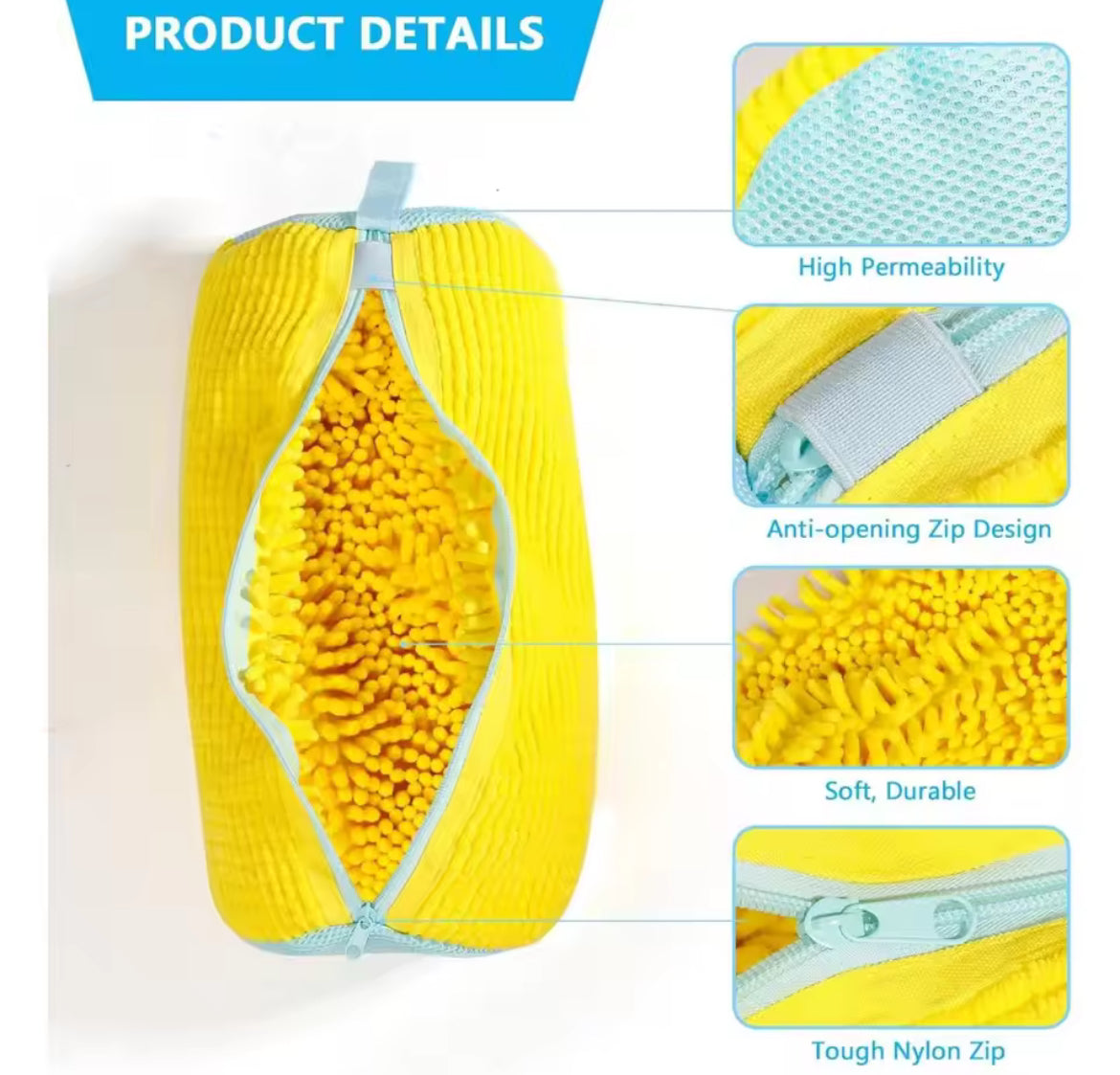 Bolsa duradera para lavadora de zapatos